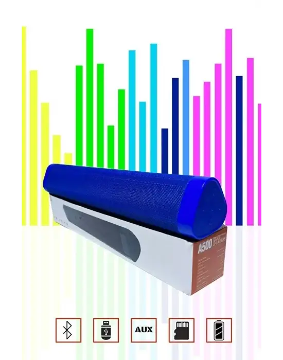 Bluetooth 5.0 Hoparlör Model A500 | Güçlü Bas Ve Harika Sese Sahip Kablosuz Bluetooth Hoparlör
