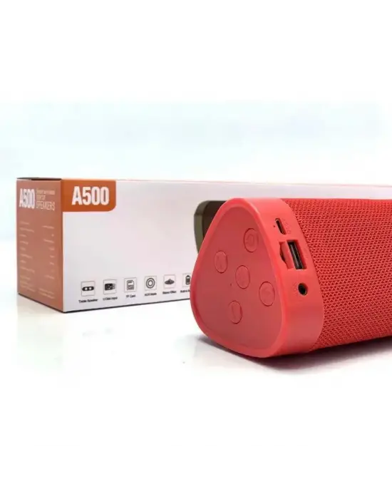 Bluetooth 5.0 Hoparlör Model A500 | Güçlü Bas Ve Harika Sese Sahip Kablosuz Bluetooth Hoparlör