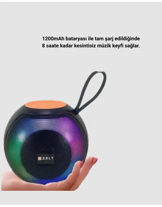 Bluetooth 5.0 Hoparlör – Rgb Işıklı, Güçlü Bas Ve 360° Surround Ses