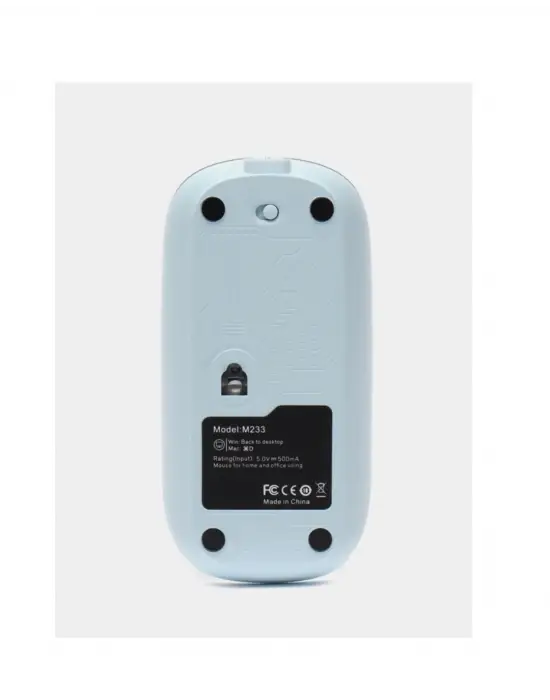 Bluetooth 5.2 Destekli Mavi Pilli Kablosuz Mouse