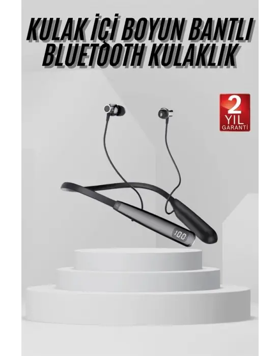 Bluetooth 5.3 Boyun Askılı Kulaklık Düşük Gecikmeli Manyetik Tasarım