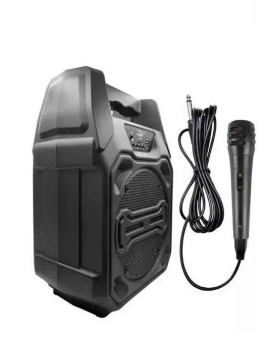 Bluetooth Hoparlör Led Işıklı Taşınabilir Kablosuz Speaker Uzun Pil Ömrü
