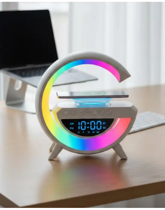 Bluetooth Hoparlör Rgb Aydınlatmalı Usb Tf Kart Fm Özellikli