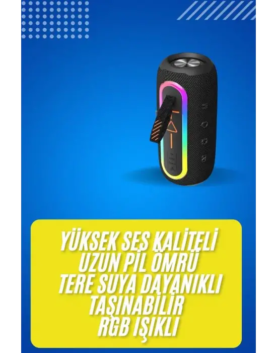 Bluetooth Hoparlör Usb Şarjlı Uzun Pil Ömrü Android Ve İos Uyumlu Renkli