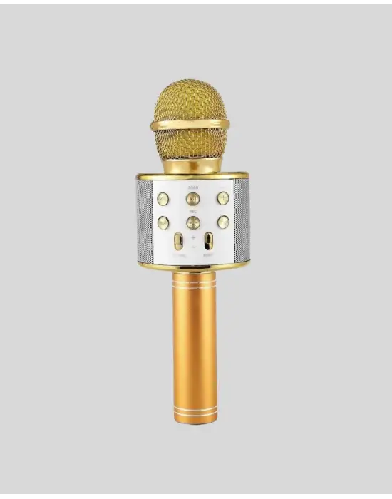 Bluetooth Karaoke Mikrofon Şarjlı Uzun Pil Ömürlü Çok Fonksiyonlu