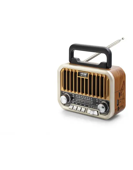 Bluetooth Nostaljik Hoparlör Fm 16.5 X 6.9 X 11.9 Cm NS7115BT