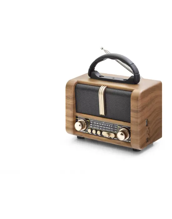 Bluetooth Nostaljik Hoparlör Fm 16.6 X 9.4 X 12.5 Cm NS8107BT