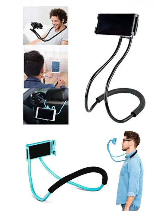 Boyuna Asılan Ergonomik 360 Derece Cep Telefonu Tutucu Stand