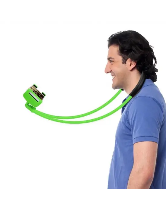 Boyuna Asılan Ergonomik 360 Derece Cep Telefonu Tutucu Stand
