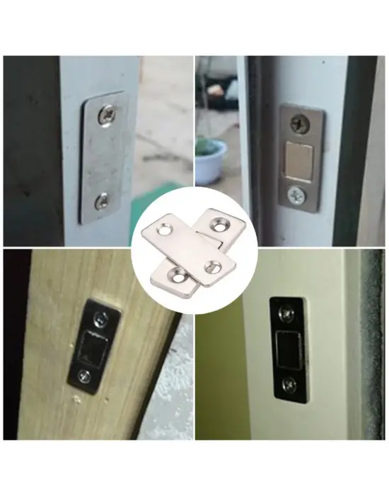 Buffer® 2 Çift Çok Amaçlı Kapı Kapak Dolap Çekmece Mobilya Durdurucu Kapatıcı Mıknatıslar
