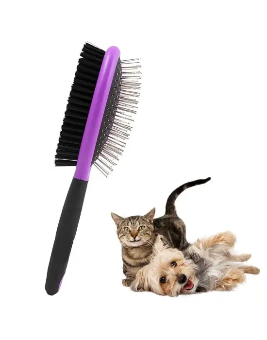 Buffer Çok Amaçlı Çift Taraflı Kolay Evcil Hayvan Kedi Köpek Temizleme Pet Fırçası