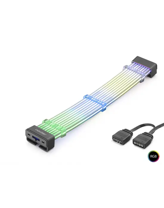 Bükülebilir Sleeved Ekran Kartı Argb Lightboard 2X8 Pin 44 Led Siyah ND2803B