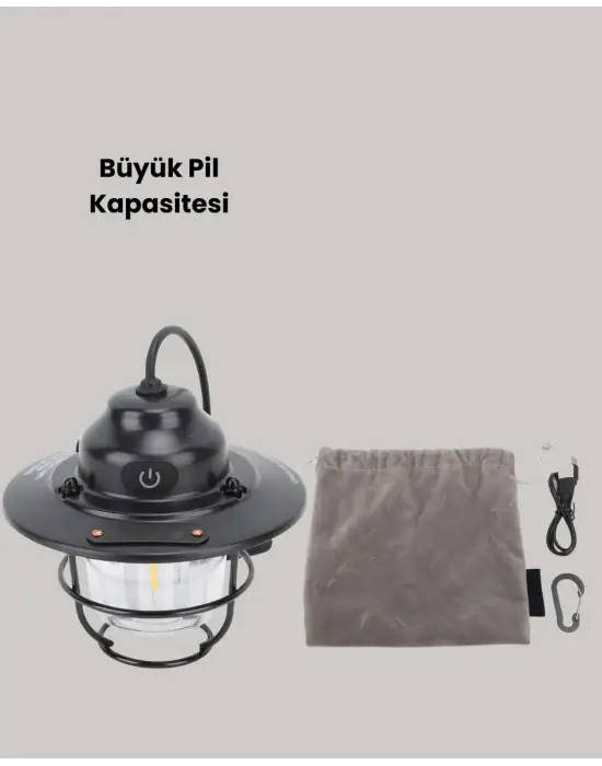 Çam Kozalağı Şekilli Retro Kamp Gece Lambası