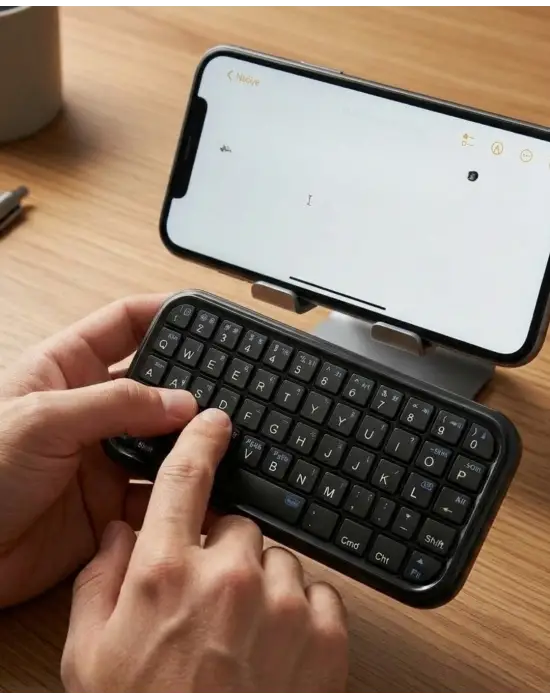 Cep Boyutu Kablosuz Bluetooth Klavye Telefon Ve Tablet Uyumlu