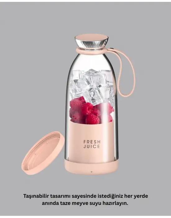 Çevre Dostu Cam Gövdeli Kablosuz Smoothie Blender