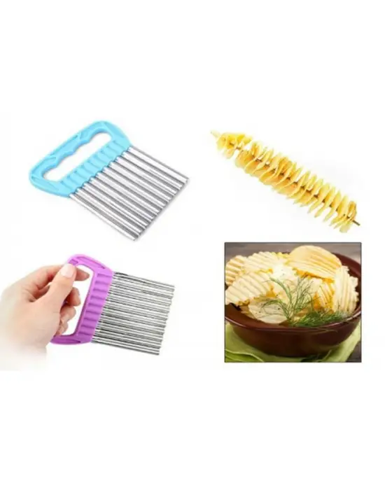Chips Chopper Şekilli Sebze Ve Meyve Dilimleyici