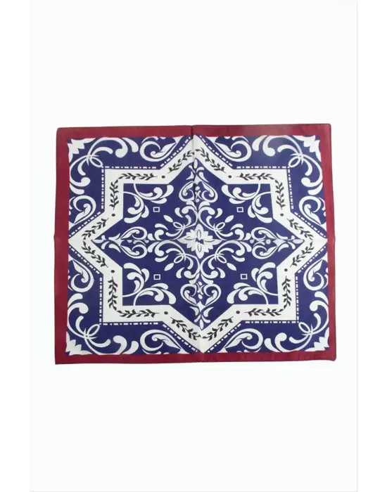 Çini Desenli Zr Şifon Fular 50*50 cm