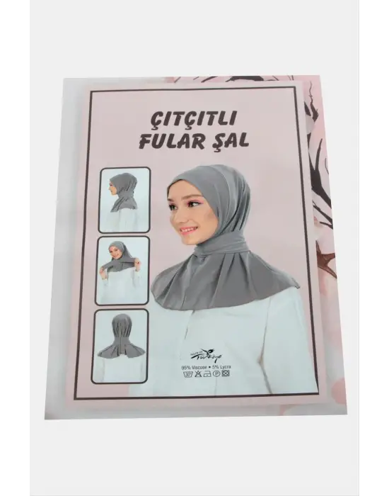 Çıtçıtlı Fular Şal