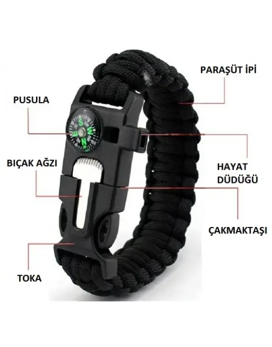 Çok Amaçlı Hayatta Kalma Bilekliği