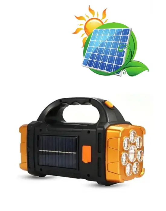 Çok Fonksiyonlu Elde Güneş Enerjili Lamba – 38W