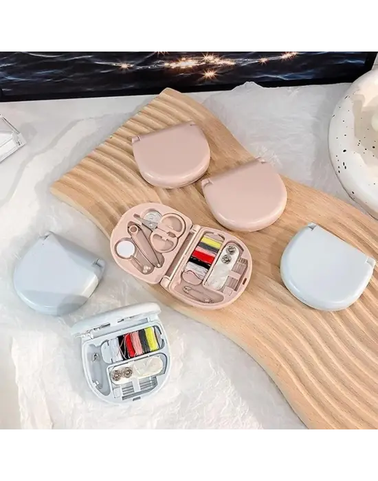 Çok Fonksiyonlu Mini Çanta Boy Seyahat Tipi Dikiş Seti