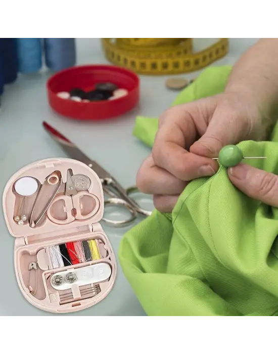 Çok Fonksiyonlu Mini Çanta Boy Seyahat Tipi Dikiş Seti