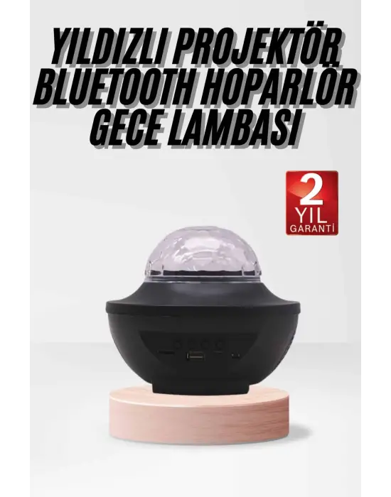 Çok Renkli Projektör Lamba Disko Topu Gece Lambası Kablosuz