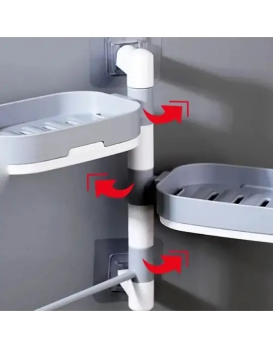 Çoklu Sabun Tutucu Fonksiyonel Banyo Sabunluk