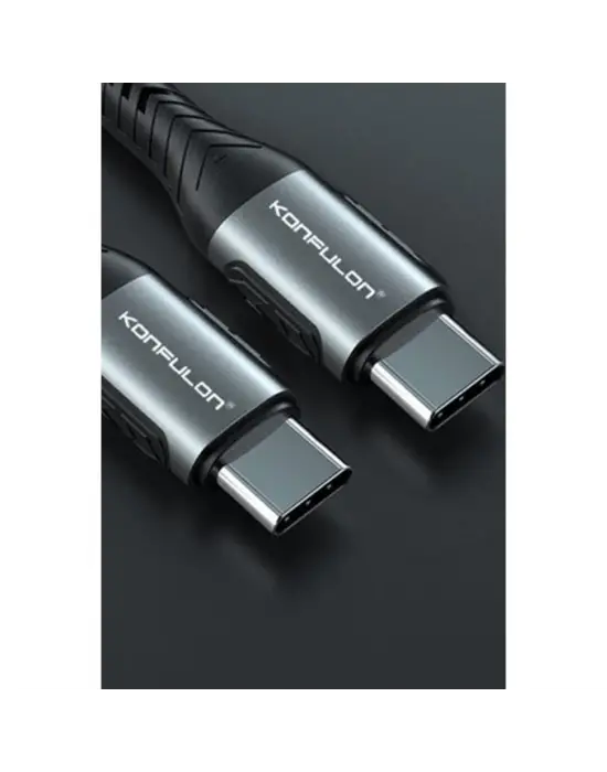 Dc43 Type-c To Type-c 1m Örgü 60w Hızlı Şarj Kablo - Yeşil