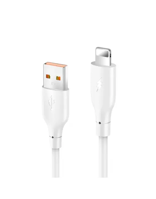 Dc64 Usb To Lightning 1m 3.0a Hızlı Şarj Kablo - Beyaz