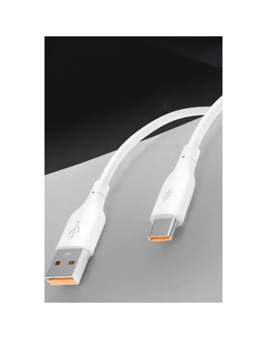Dc64 Usb To Lightning 1m 3.0a Hızlı Şarj Kablo - Beyaz