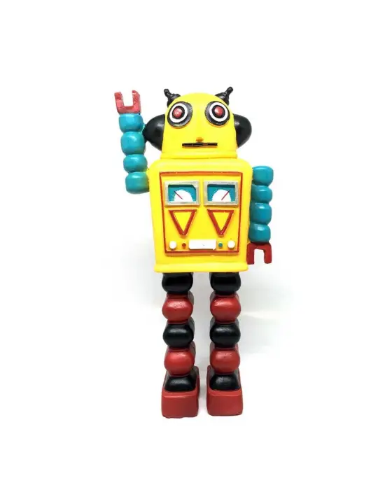 Decotown Nostaljik Sevimli Uzaylı Robot Şeklinde Figür Biblo