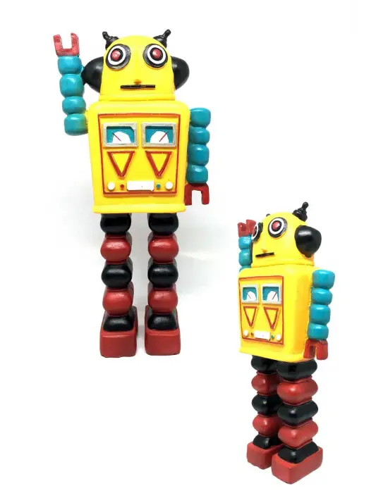 Decotown Nostaljik Sevimli Uzaylı Robot Şeklinde Figür Biblo