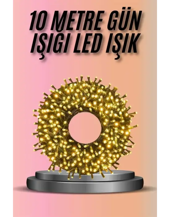 Dekoratif Aydınlatma Ampüllü 10 Metre Gün Işığı Şerit Led