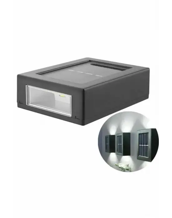 Dekoratif Duvar Lambası Solar Güneş Enerjili Bahçe Aydınlatması
