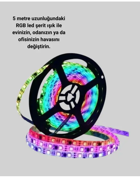 Dekoratif Kumandalı Şerit Led 5 Metre