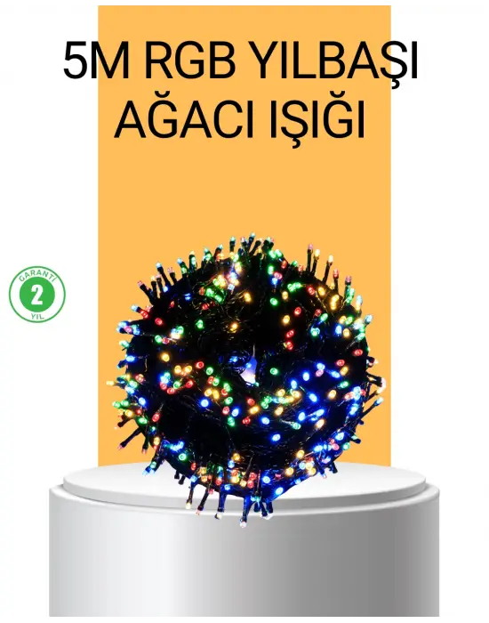 Dekoratif Led Çelenk Işık 8 Farklı Aydınlatma Modu