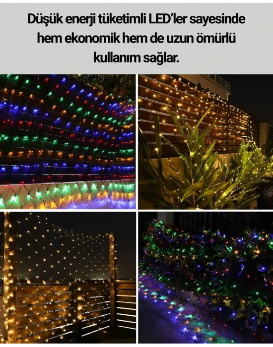 Dekoratif Led Çelenk Işık 8 Farklı Aydınlatma Modu