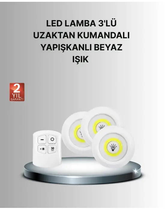 Dekoratif Ve Pratik 3’lü Kumandalı Spot Led Aydınlatma