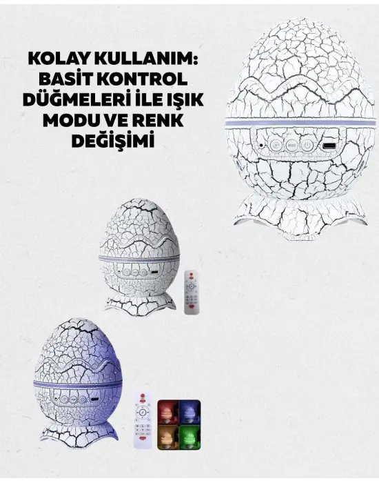 Dinazor Yumurta Gece Lambası