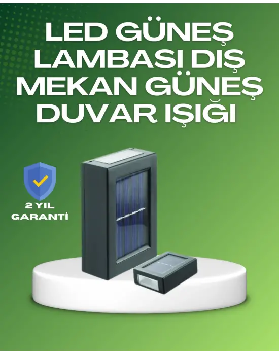 Dış Mekan Güneş Paneli İle Aydınlatma Lambası