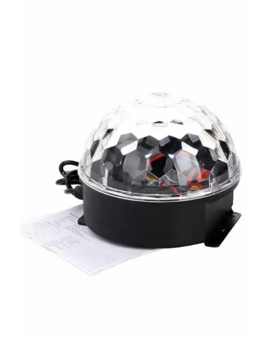 Disko Topu Renkli Işıklı Lazer Parti Bluetooth Bağlantılı Led Küre