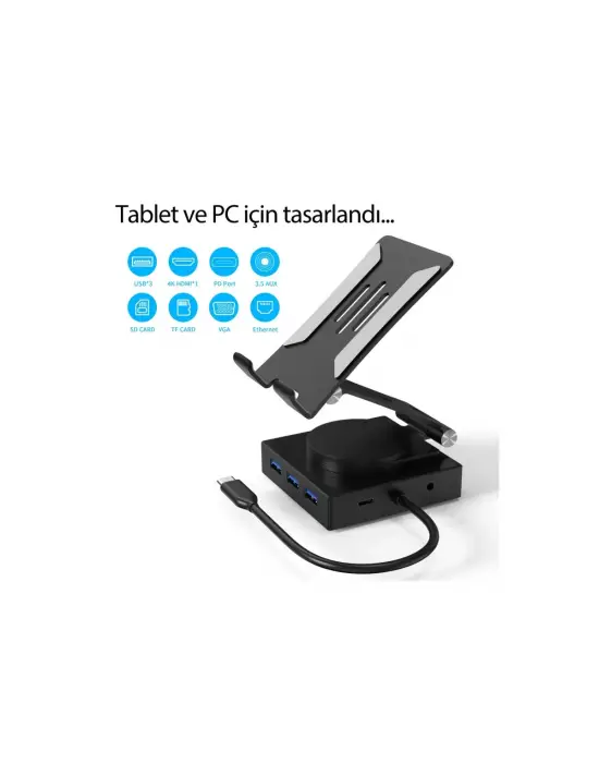 Dönüştürücü 10in1 Hub 116 - Gri