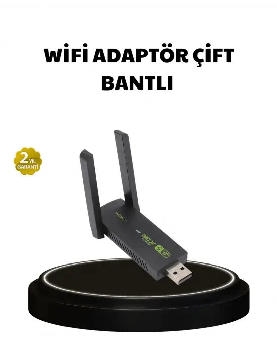 Dual Band Usb Wifi Adaptör – 1200 Mbps Hız