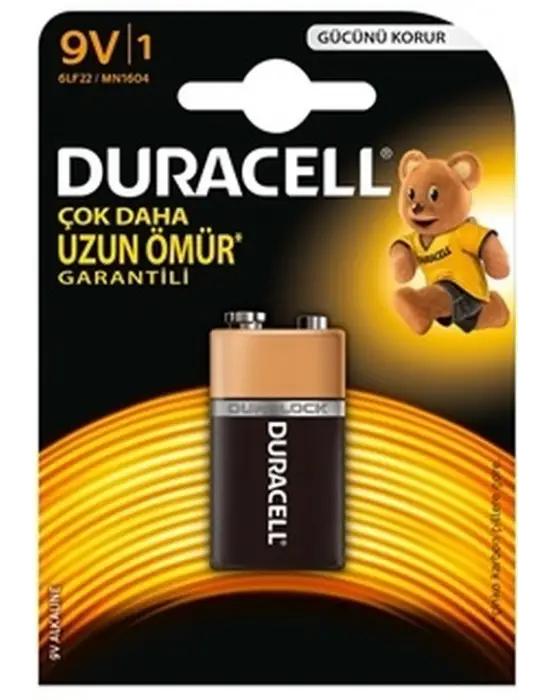 Duracell 9v Pil Tekli