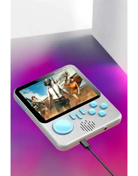 El Atarisi 3.5 İnç Ekran Çift Konsol 666 Adet Retro Oyun Gamepad