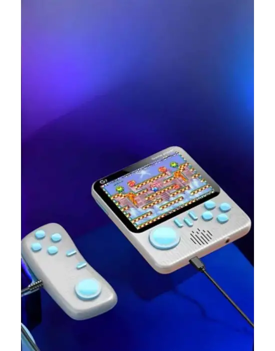 El Atarisi 3.5 İnç Ekran Çift Konsol 666 Adet Retro Oyun Gamepad