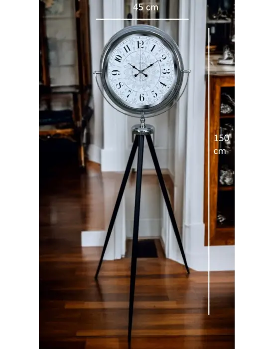 Elegance Desenli Tripod Ayaklı Saat