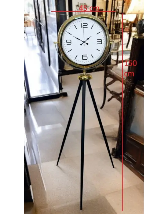 Elegance Gold Tripod Ayaklı Saat
