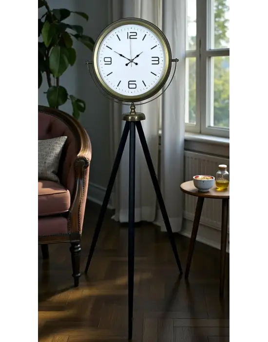 Elegant Vintage Tripod Ayaklı Saat